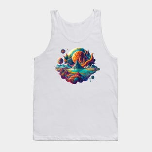 Mountain in a Alien world Tank Top